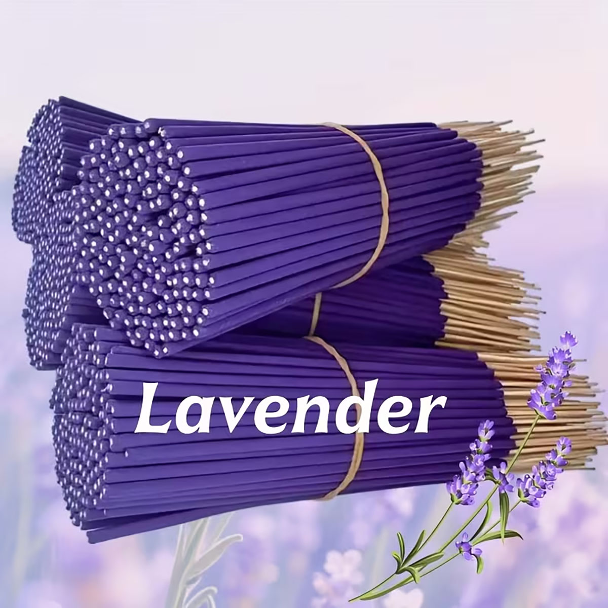 Home Fragrance Non Toxic - Lavendel Premium Aromatherapie-Räucherstäbchen, 8 Stück. 66