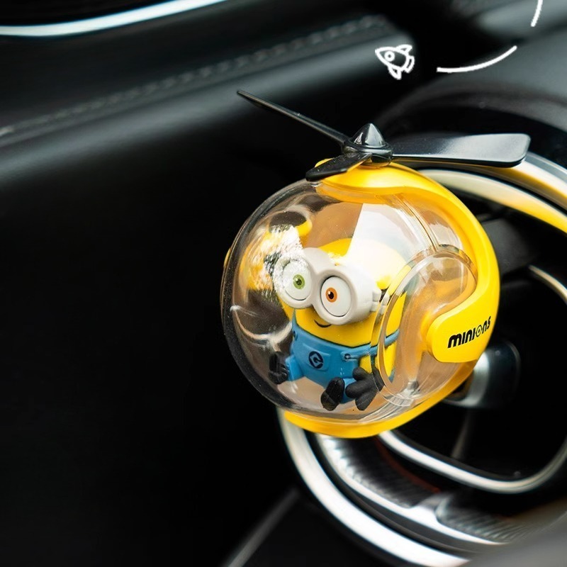 Home Fragrance Gift - Minions Auto-Lufterfrischer, Niedlicher Cartoon-Duftclip für die