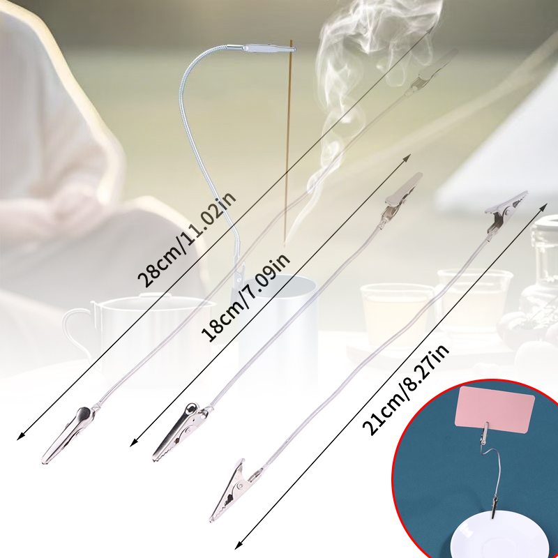 Home Fragrance Usa - 10Pcs Doppelköpfige Metall Weihrauch Clip Moskito